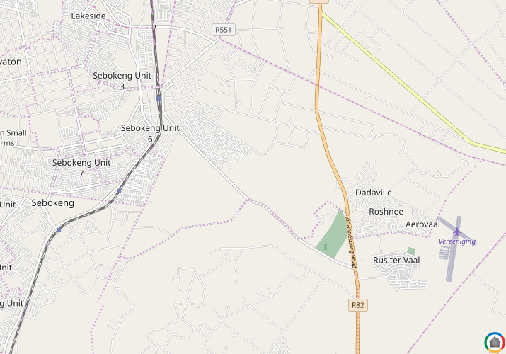 Map location of Tshepong